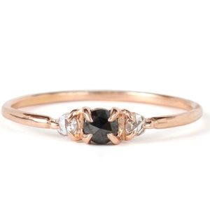 Catbird NYC Maleficent diamond Ring, Rose Gold